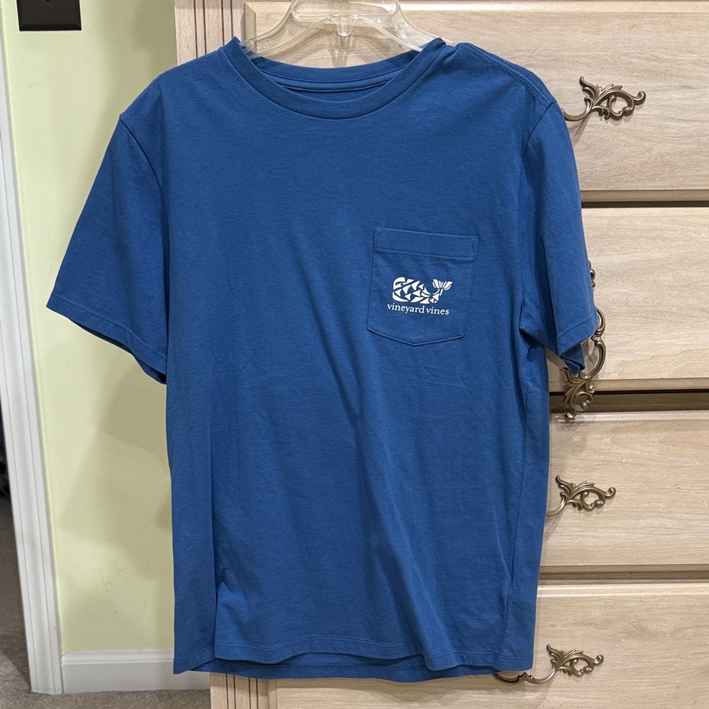 Vineyard Vines Classic Blue Tee with Pocket
